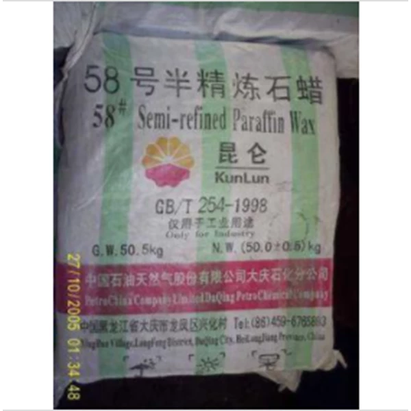 Paraffin Wax fully refined semi refined ex import lokal